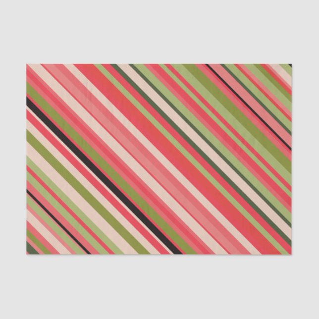 Papel De Seda Stripes inspiradas na melancia (Frente )