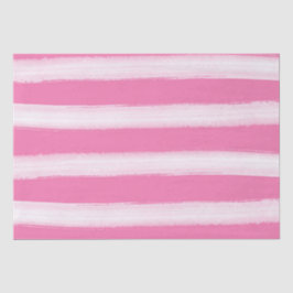 Papel De Seda Stripes Rosa de Praia de Aquarela