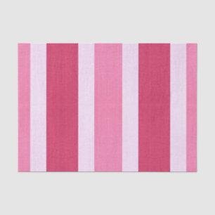 Papel De Seda Stripes Vermelhas, Brancas e Rosa
