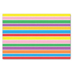 Papel De Seda Stripey corajoso Multi-colorido