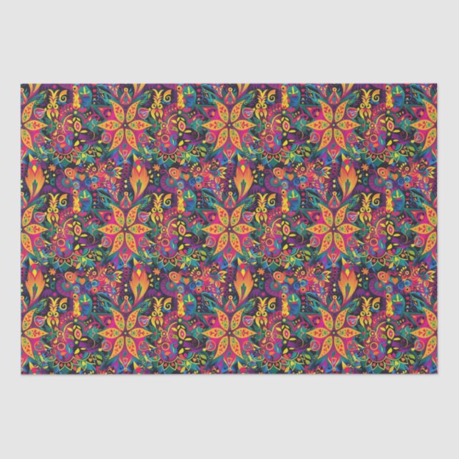 Papel De Seda Stuning Mandalas Diwali (Frente )