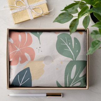 Papel De Seda Suave Fantasia Floral em Pastel