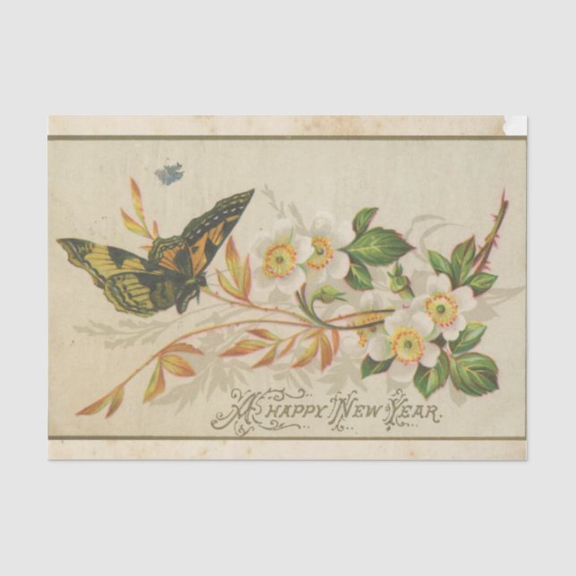 Papel De Seda Sucata Efêmera Série de Design #30 (Frente )