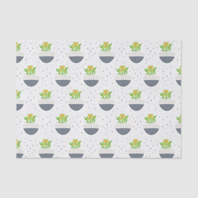 Papel De Seda Suculent Kalanchoe Plant Mãe Patterno (Frente )