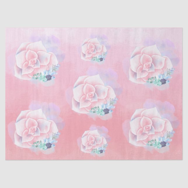 Papel De Seda Sucultivos de Aquarela (Frente )