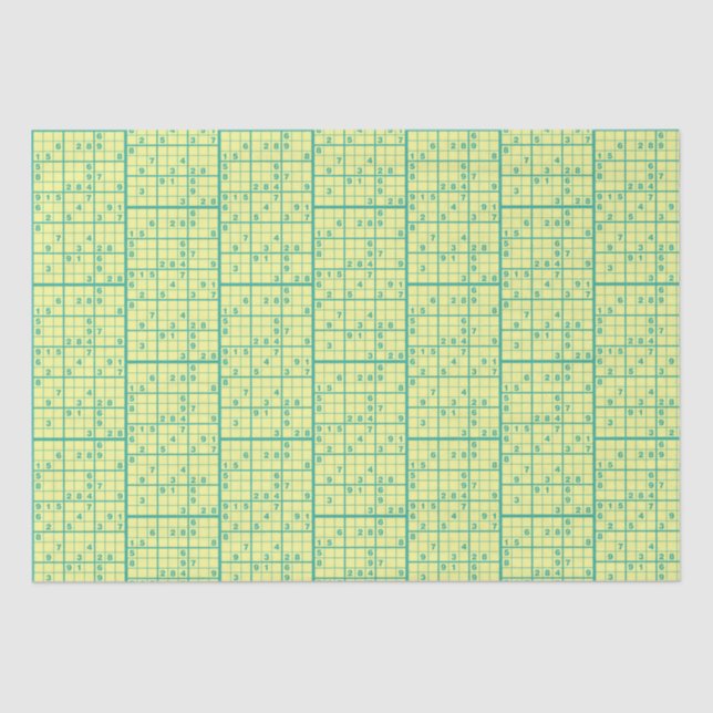 Papel De Seda Sudoku (Frente )