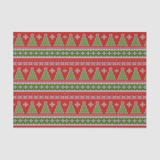 Papel De Seda Suéter de Natal Feio | Fair Isle (Frente )