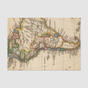 Papel De Seda Sul - mapa americano