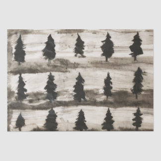 Papel De Seda Sumi Ink Woods Tissue Paper