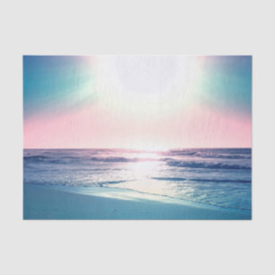 Papel De Seda Summer Sea Sunset Tropical Beach Photo