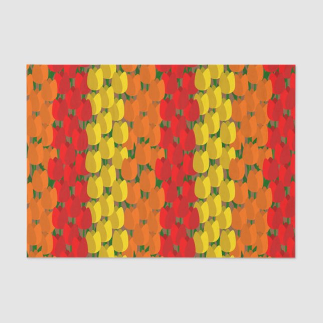 Papel De Seda Summer Tulip Field (Frente )