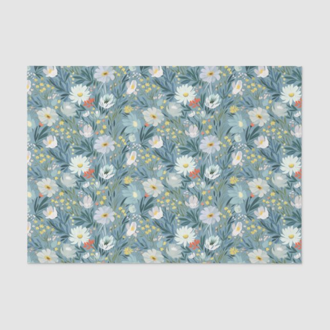 Papel De Seda Summer Wildflower Meadow Design (Frente )