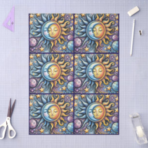 Papel De Seda Sun Moon Stars Whimespage