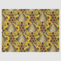 Sunflower and Bee Series Design 1