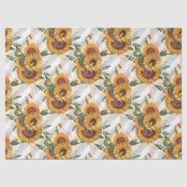 Papel De Seda Sunflower and Bee Series Design 12