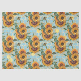 Papel De Seda Sunflower and Bee Series Design catorze