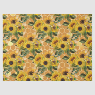 Papel De Seda Sunflower and Bee Series Design dois