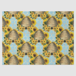 Papel De Seda Sunflower and Bee Series Design Quinze