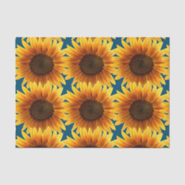 Papel De Seda SUNFLOWIN IN BLUE Tissue Paper
