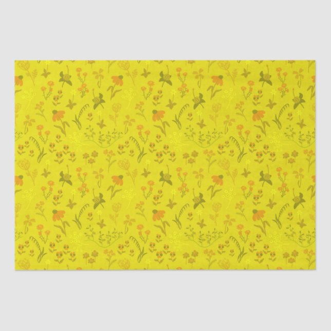 Papel De Seda Sunny Meadow Flowers (Frente )