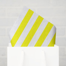 Papel De Seda Sunshine Yellow and White Striped Print