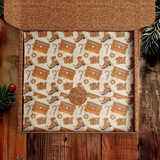 Papel De Seda Superfloral Retro Christmas Joy