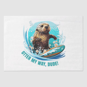 Papel De Seda Surfar em 841 Otter My Way Dude California Ott