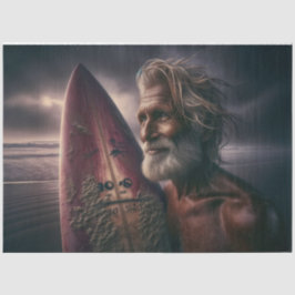 Papel De Seda Surfboard e Surfer Decoupage Paper