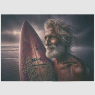 Papel De Seda Surfboard e Surfer Decoupage Paper