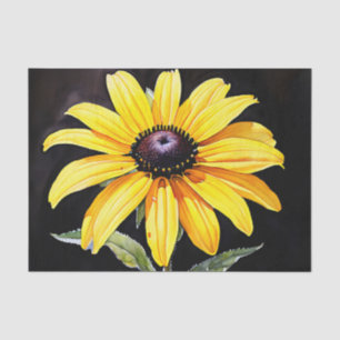 Papel De Seda Susan Watercolor, de olhos negros e amarelos