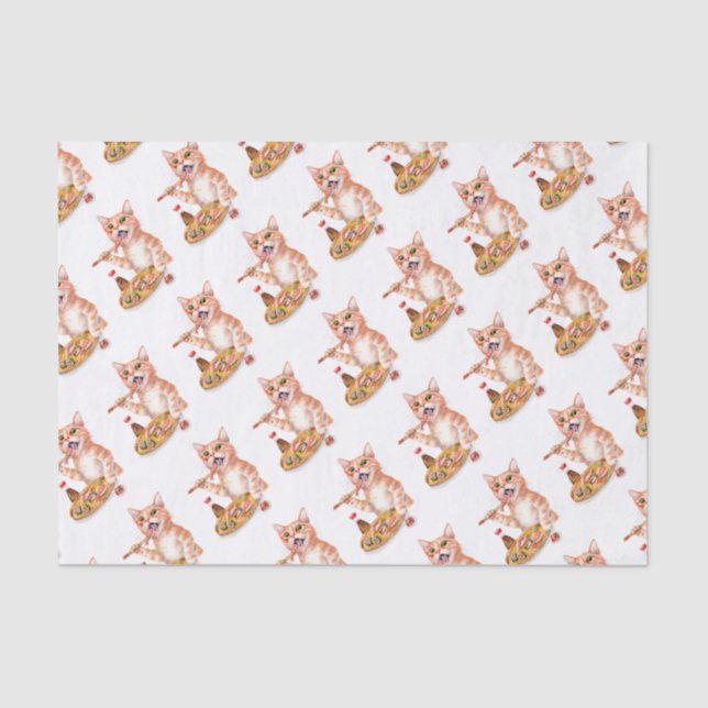 Papel De Seda Sushi Cat (Frente )