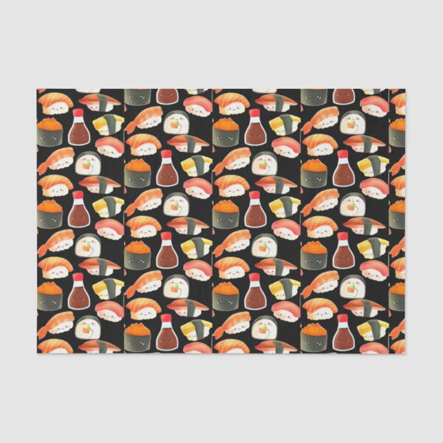 Papel De Seda Sushi Fofo (Frente )