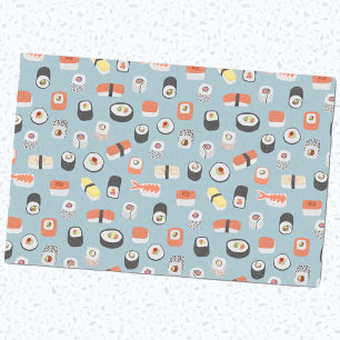 Papel De Seda Sushi Nigiri Maki Roll Pattern