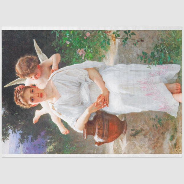 Papel De Seda Sussurros do Amor, Bouguereau (Frente )