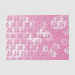 Papel De Seda Sweet 16 Word Art | 16.o aniversário