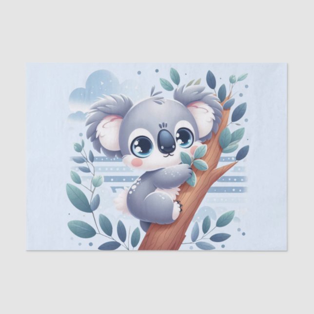 Papel De Seda Sweet Baby Koala - Tissue Paper (Frente )