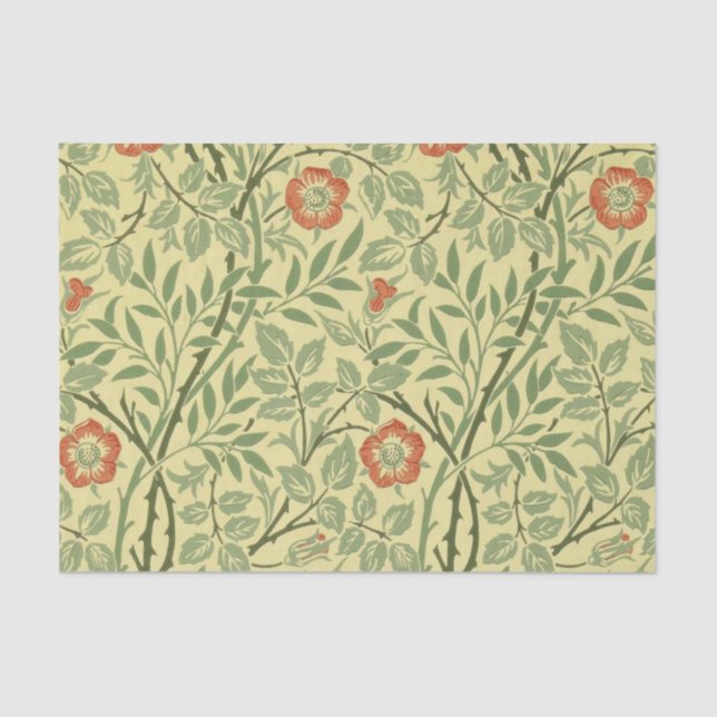Papel De Seda Sweet Briar Pattern (por William Morris) (Frente )