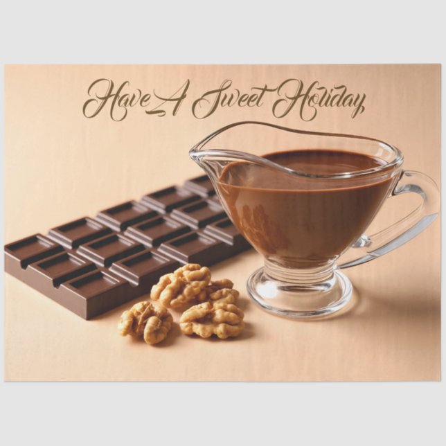 Papel De Seda Sweet Chocolate And Chocolate Paste Bowl Custom (Frente )