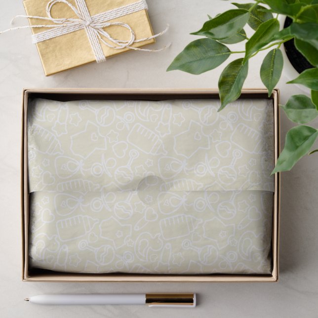 Papel De Seda Sweet Sprinkles Amarelo (Presente)