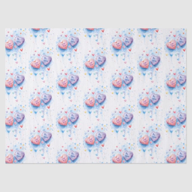 Papel De Seda Sweetheart celebra a escala de Médio (Frente )