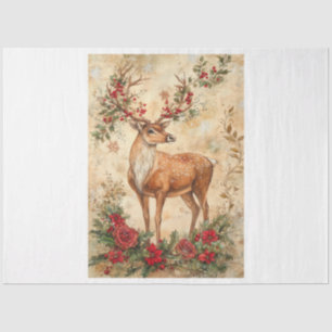 Papel De Seda Swirly Reindeer