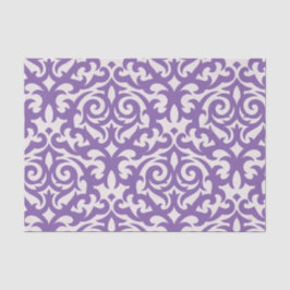 Papel De Seda Swirly roxo & branco do damasco feminino