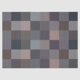 Papel De Seda Tabuleiro de Xadrez Cinza