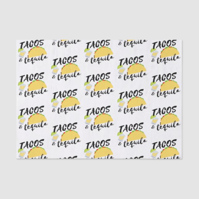 Papel De Seda Tacos e Tequila (Frente )