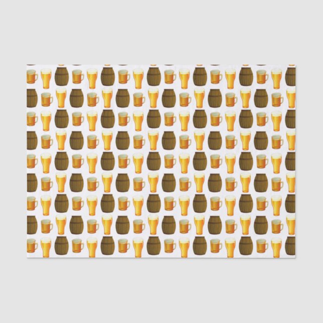 Papel De Seda Tambores e vidros de cerveja de Oktoberfest (Frente )