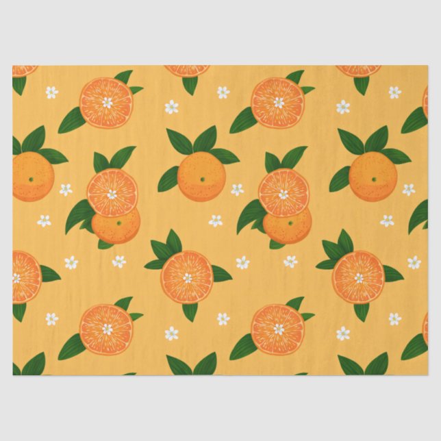 Papel De Seda Tangerinas de Verão (Frente )