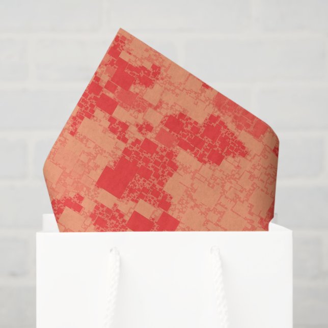 Papel De Seda Tangerine Zeal Trabalho de arte (Sacola de presentes)