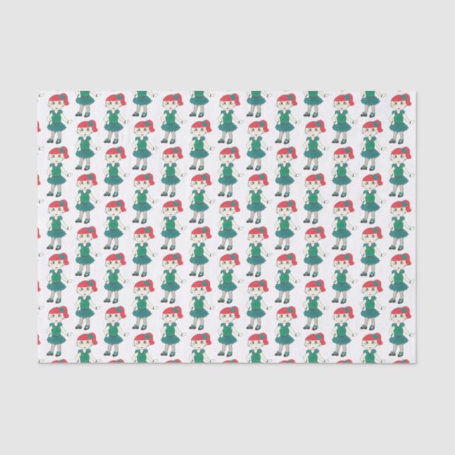 Papel De Seda Tap Dance Considerando Professora Tapdancing Girl (Frente )