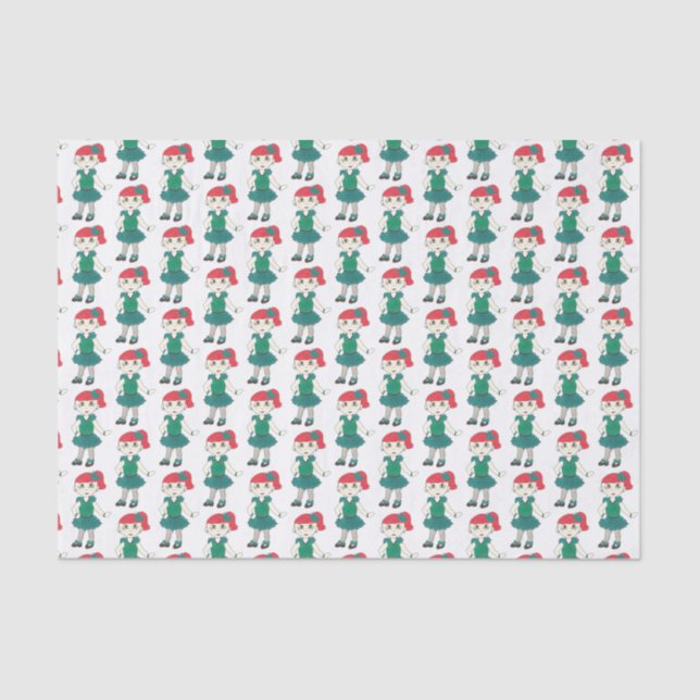 Papel De Seda Tap Dance Considerando Professora Tapdancing Girl (Frente )