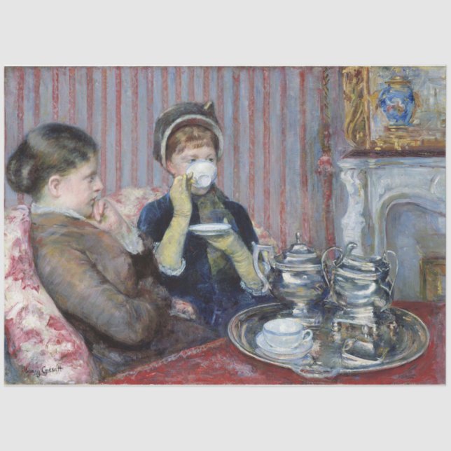 Papel De Seda Tarde Tea, Mary Cassatt (Frente )